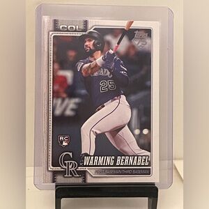 WARMING BERNABEL 2026 TOPPS SERIES BASEBALL ROOKIE CARD-75th Anniversary
